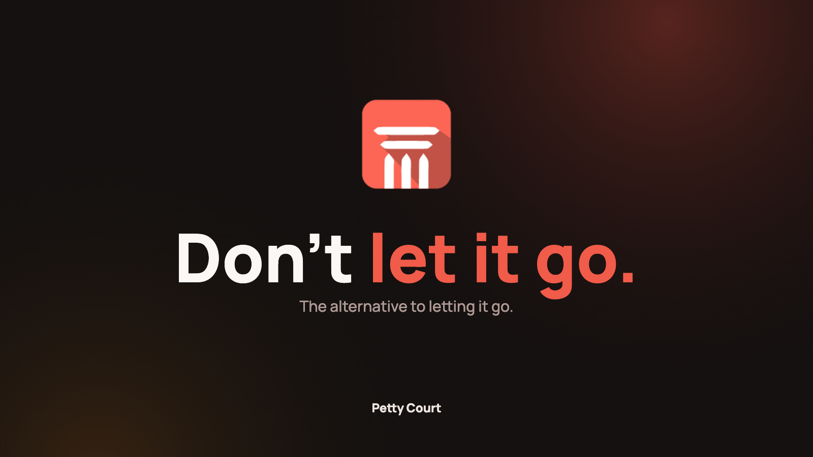Launch Note: The Alternative to Letting It Go